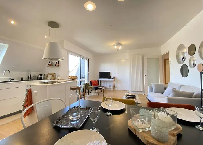 Apartment Moderne 3 Avec Terrasse Et Parking Au Centre De La Baule, Proche - Fr-1-245-147 *